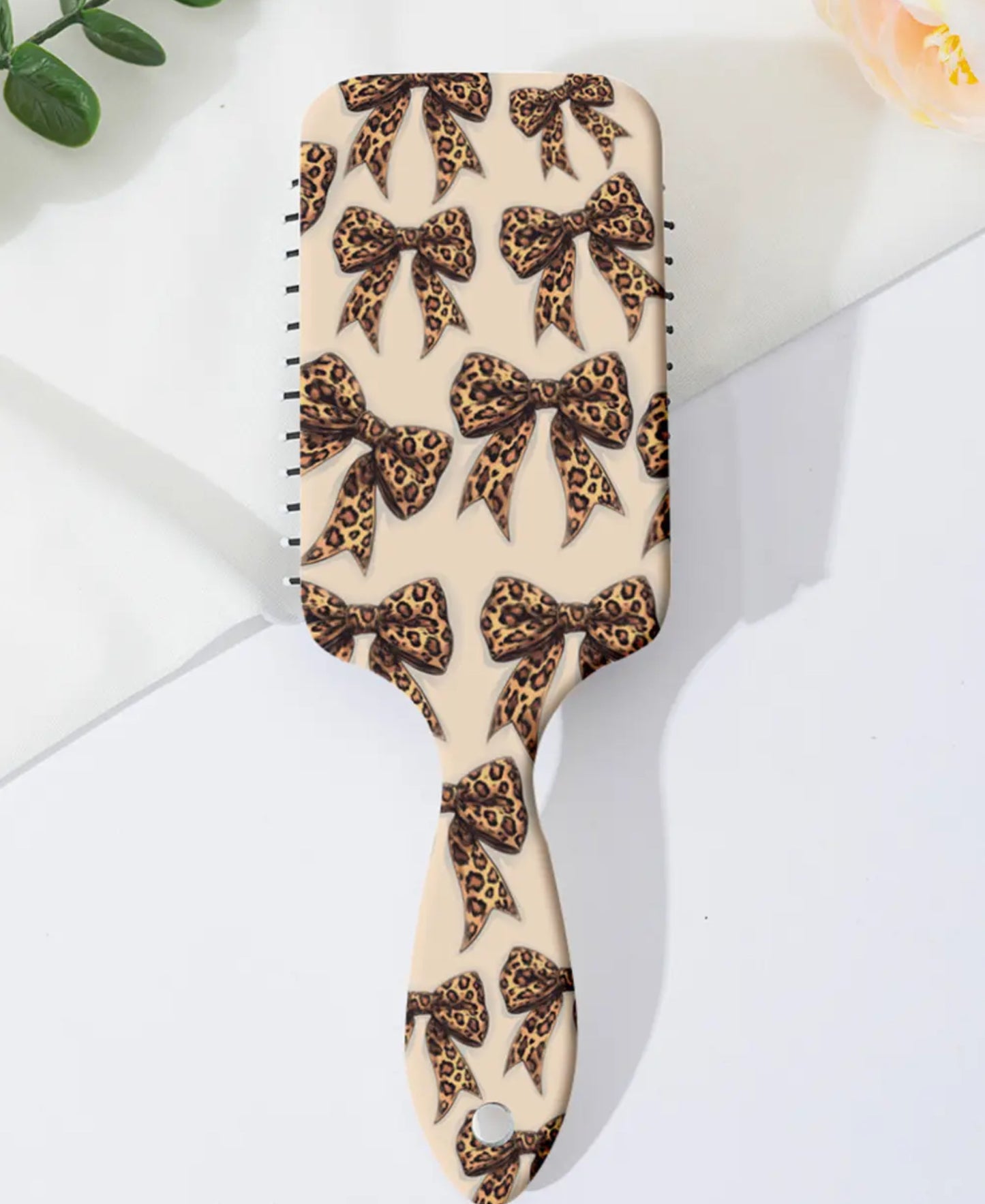 Ldc Leopard Bow Print Air Cushion Comb