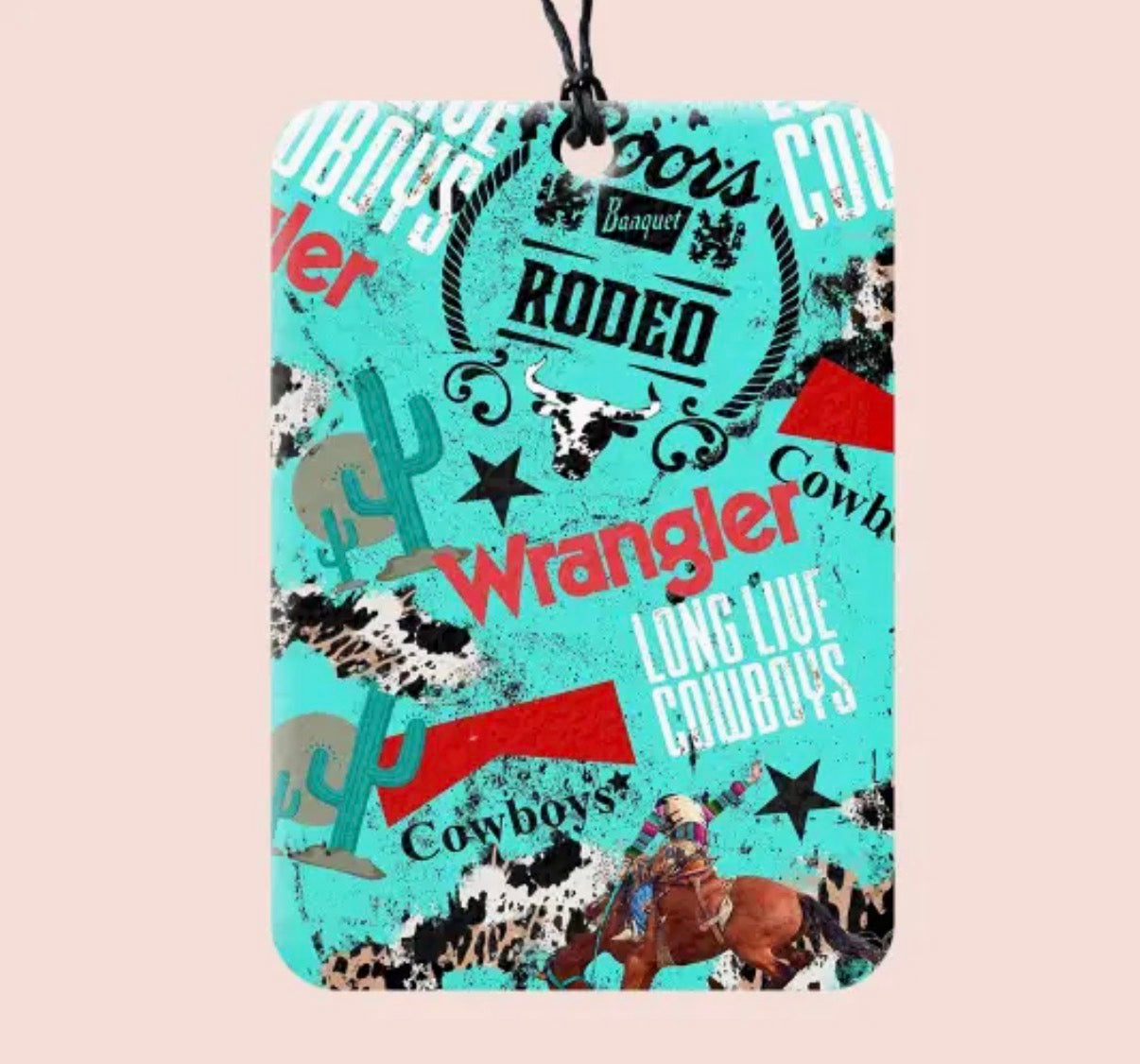 Wrangler felt Freshie - leather scented