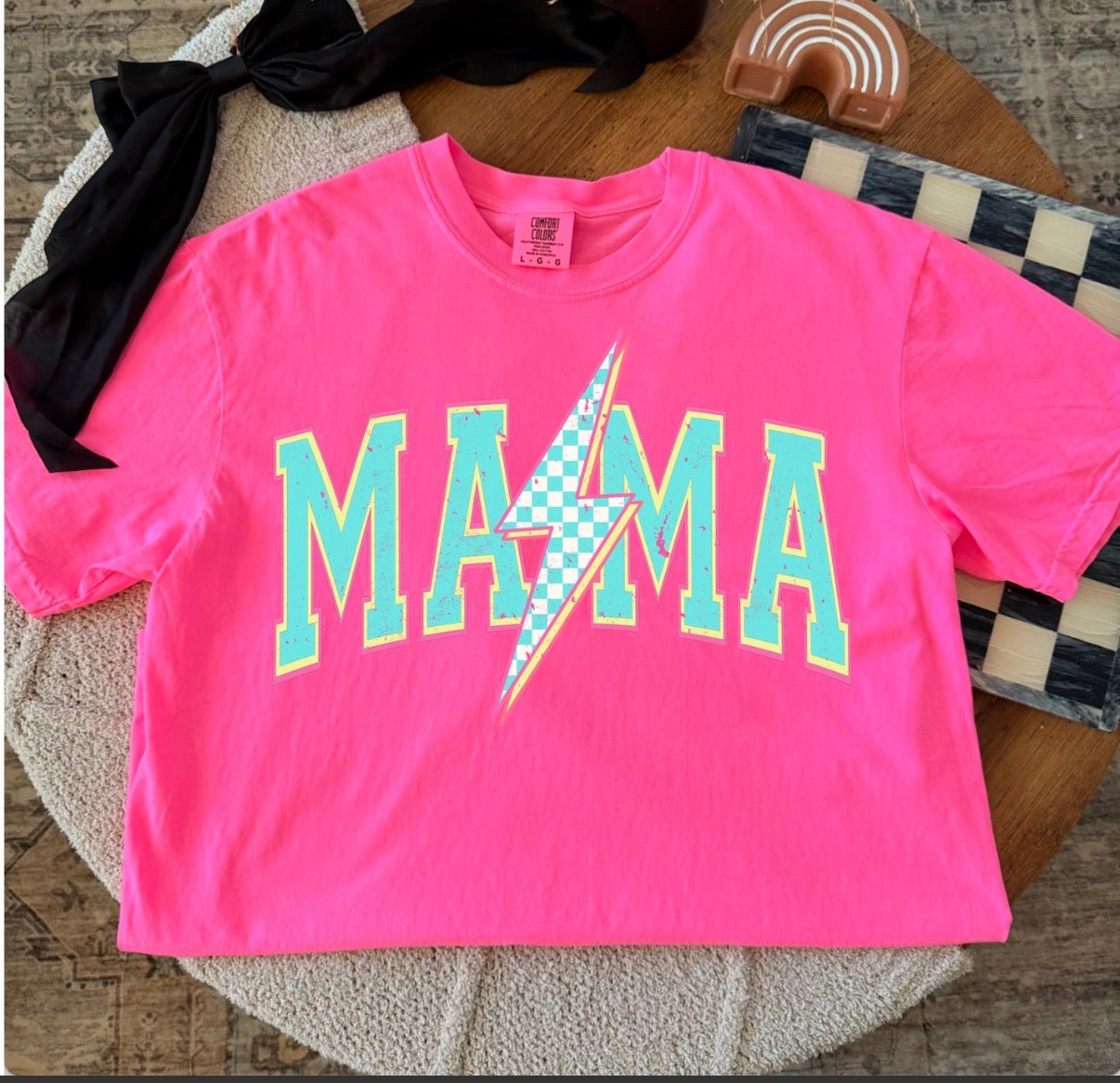 Mama Lightning Bolt Graphic Tee