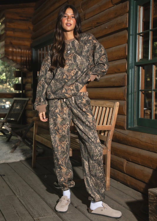 Bayou Woodland Camo Cloud
Fleece Jogger Tapered
Sweatpants