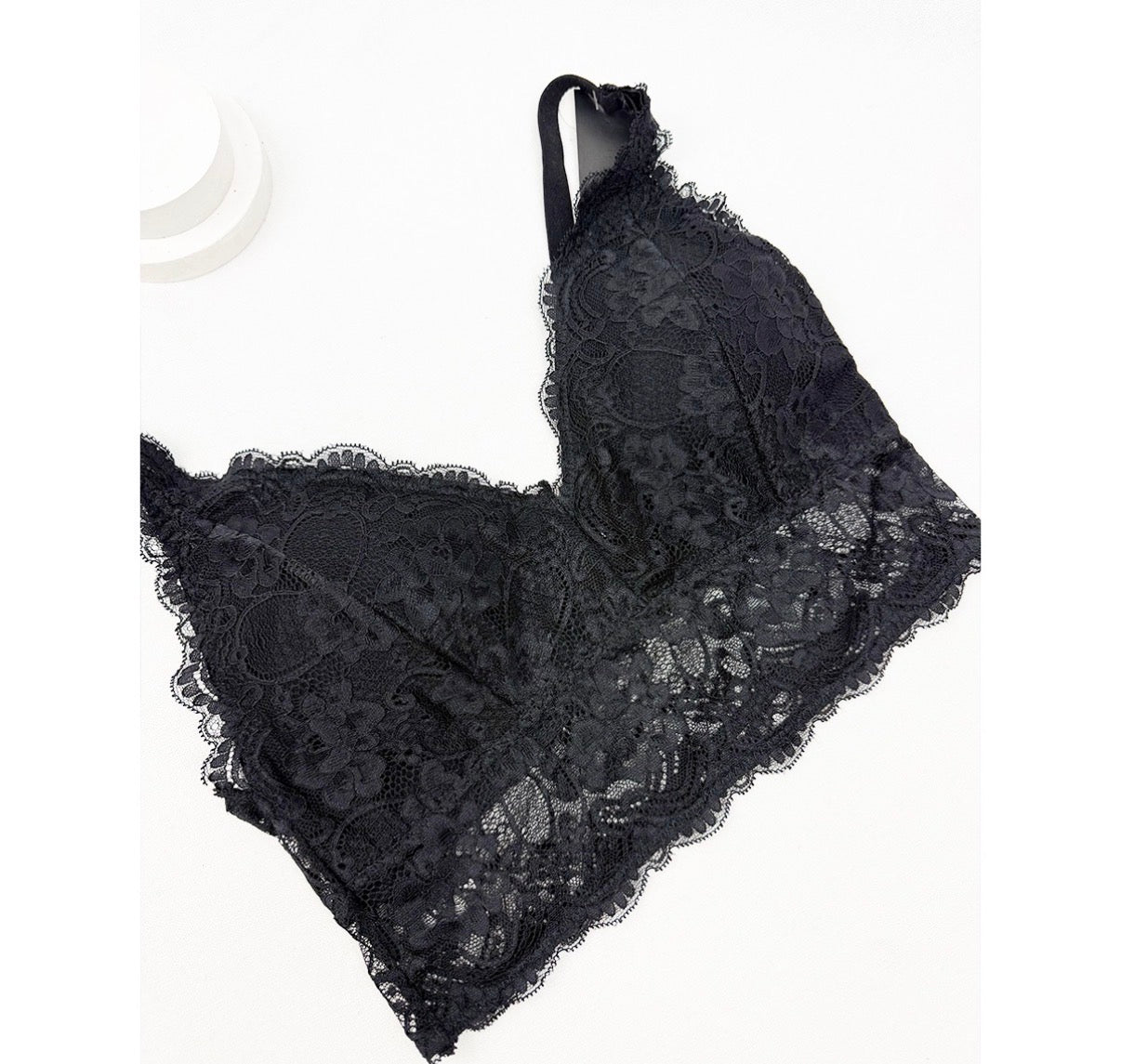 Floral Lace Bralette with Adjustable Straps
