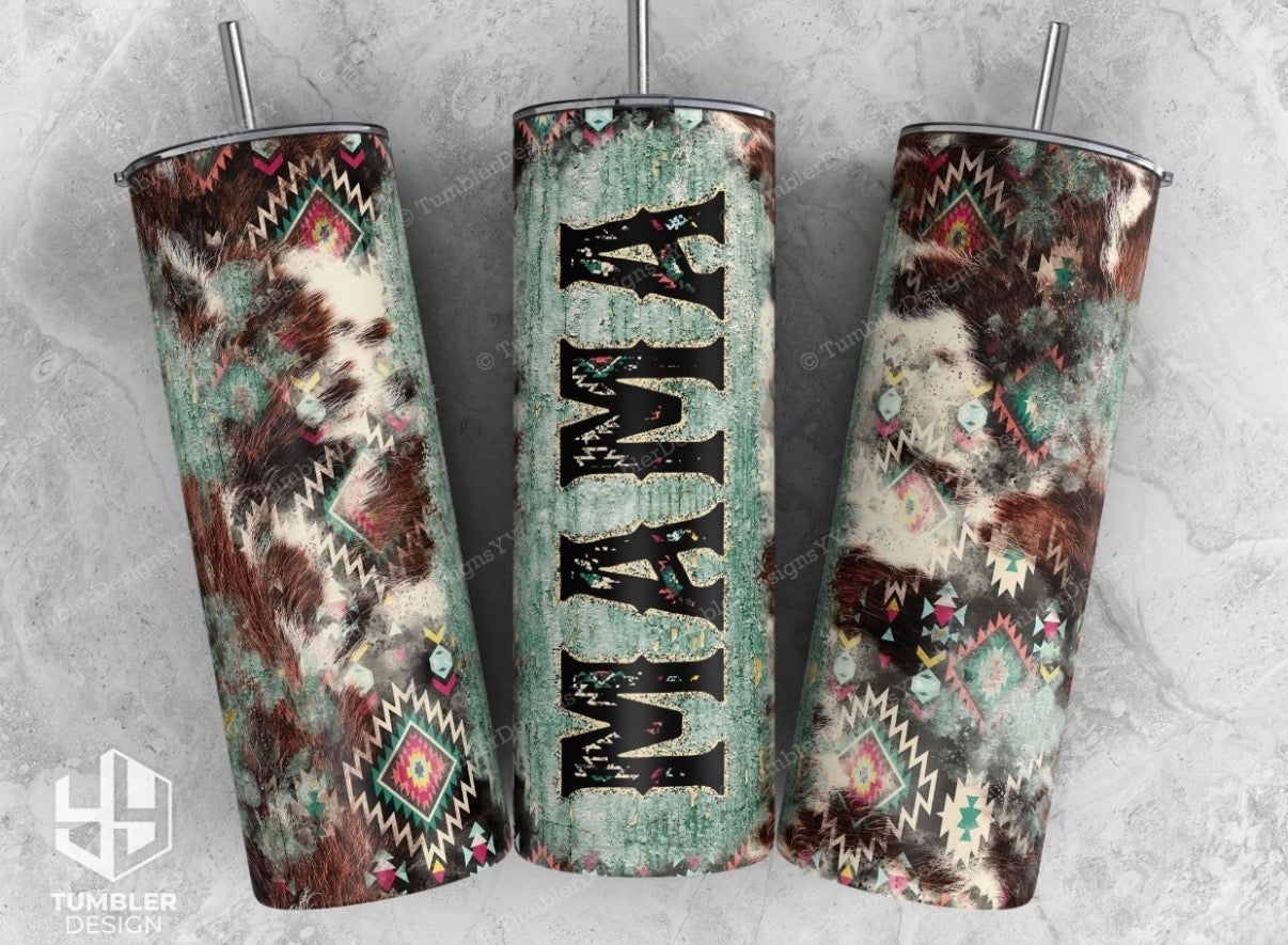 Rustic mama tumbler 20oz