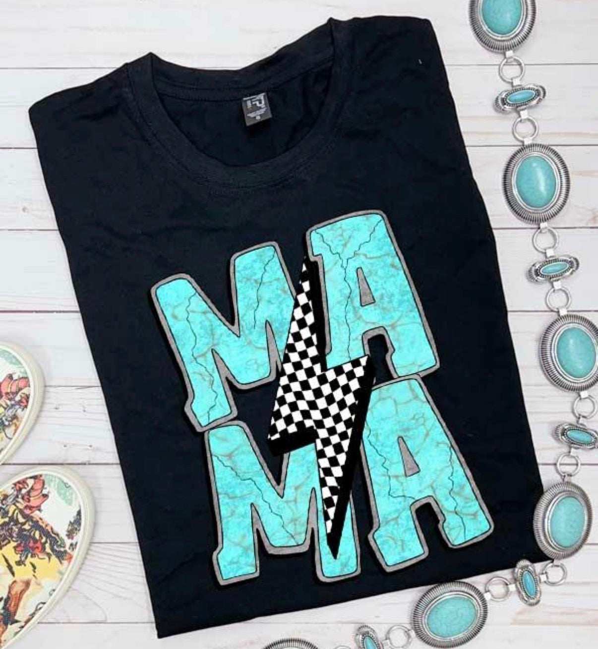 Turquoise Mama Oversized Tshirt