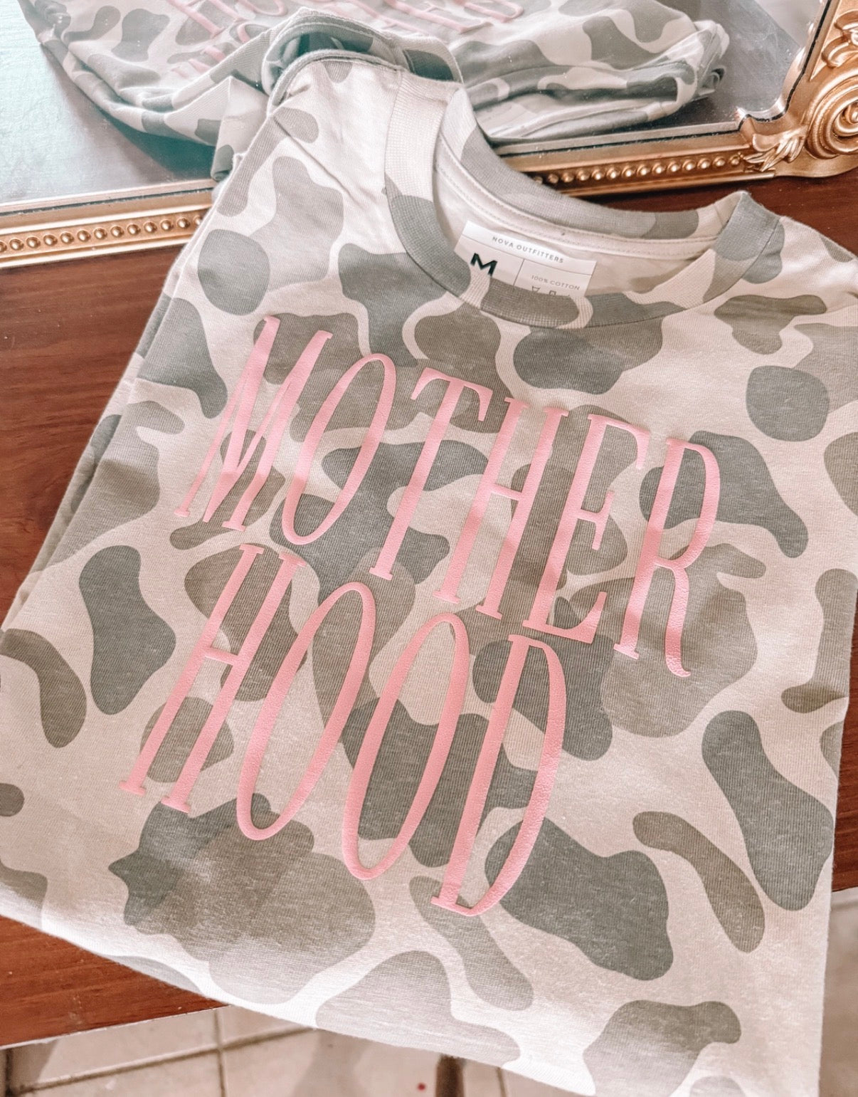 Motherhood Puff Camo Graphic Tee